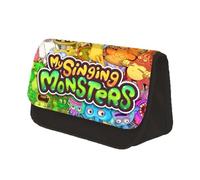 Chukamalilayi My Singing Monsters Trousse à crayons avec double couche Motif manga Papeterie Boîte à cosmétiques Boîte à stylos pour étudiants Cadeaux, Type 2, Décontracté