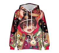 Chukamalilayi Toilet-Bound Hanako-kun Sweatshirt Yugi Amane/Yahiro Nene Anime Sweat à Capuche Enfant Adulte 3D Imprimé Sweat-shirt Mode Pull Imprimé Sweat-shirt, Type 2, XXS