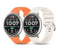 CHULN 2 Pièces Bracelet en Silicone pour Amazfit Active 2/Active/Garmin Vivoactive 5/Amazfit GTS/GTS 2/2 Mini/2e/GTS 3/GTS 4, 20mm Réglable Sport Replacement Band pour Smartwatch.(No host)