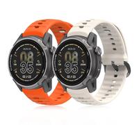 CHULN 2 Pièces Silicone Bracelet pour Coros Apex 4 46mm/Coros NOMAD, Réglable Sport Replacement Band pour Smartwatch.