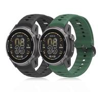 CHULN 2 Pièces Silicone Bracelet pour Coros Apex 4 46mm/Coros NOMAD, Réglable Sport Replacement Band pour Smartwatch.