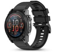 CHULN 26mm Bracelet en Silicone pour Garmin Fenix 8 51mm/Fenix 7X Pro/Fenix 7X/Fenix 6X/Fenix 6X Pro/Fenix 5X/Fenix 5X Plus, Réglable Sport Replacement Band pour Smartwatch.(No host)