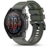 CHULN 26mm Bracelet en Silicone pour Garmin Fenix 8 51mm/Fenix 7X Pro/Fenix 7X/Fenix 6X/Fenix 6X Pro/Fenix 5X/Fenix 5X Plus, Réglable Sport Replacement Band pour Smartwatch.(No host)