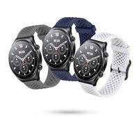 CHULN 3 Pièces Bracelet pour Xiaomi Watch, 22mm Bracelet de Sport en Silicone de Remplacement