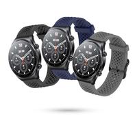 CHULN 3 Pièces Bracelet pour Xiaomi Watch, 22mm Bracelet de Sport en Silicone de Remplacement pour Xiaomi Watch