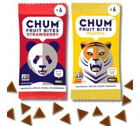 Chum Morsures de fruits 100 % vrais collations aux fruits | Variété | Sans OGM, sans sucre ajouté ni conservateurs | Allergène et adapté à l'école, sans noix, sans gluten, végétalien, casher et paléo