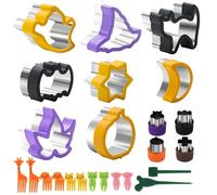 Chumix Kimfead Lot de 12 moules à pain et légumes pour enfants, Kimfead moule à pain pour enfants, dinosaure Mickey Mouse étoile coeur (Halloween-24)