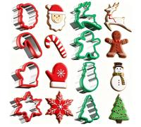 Chumix Lot de 8 Emporte Piece Noel, Emporte Piece en Acier Inoxydable, Idéal pour Remplir les Calendriers de l'Avent, Moule Biscuit Noel pour Biscuits, Pâtisserie et Décoration de Gâteaux