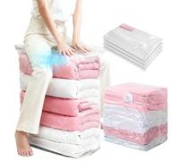 Chumix Sac Sous Vide Vetement aspirateur Cube Lot de 4 Très grand-XXL(80×100×38cm)Gain place de Sac rangement sous vide aspirateur, convient pour les vêtements, les couettes en duvet et les oreillers