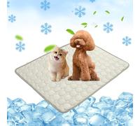 Chumix Tapis Rafraichissant Chien, Coussinets Doux et lavables pour chenil, Grands Chiens et Chats, Idéal pour la Maison, la Voiture et Les Voyages (50 x 60 cm M)