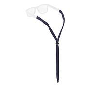 Chums Original Cotton Retainer - Porte-lunettes unisexe pour lunettes de soleil et lunettes - Ajustement réglable, lavable et fabriqué aux États-Unis (extrémité standard, bleu marine), taille unique,