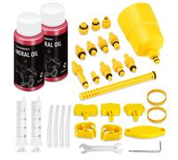 CHUMXINY Kit de Purge Frein Pour SHIMANO, TEKTRO, MAGURA Gamme de Freins à Disque Hydrauliques, Y Compris Le Liquide de Frein Minéral Haute Performance (120ml).