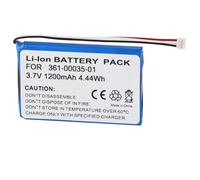 CHUNCAIL Batterie Li-ion compatible avec Garmin type 361-00035-01, 1200 mAh / 4,44 Wh, 3,7 V