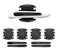 CHUNFANG Lot de 8 Autocollants en Fibre de Carbone poignées pour Ford Kuga 2013-2025, Film de Protection de Peinture pour poignée de Porte