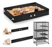 Chunful Lot de 9 protections anti-dispersion réglables compatibles avec Ferret Nation & Critter Nation pour petits animaux, rétention d'urine et de litière pour furets, chinchillas, rats