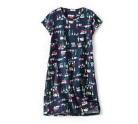 CHUNG Chemise de Nuit pour Femme à Manches Courtes - Chemise de Nuit Douce à Motif Mignon - Vêtement de Nuit d'été - Taille 40-48, Voyage de Noël, XL