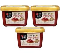 Chung Jung One Sunchang Gochujang Lot de 3 pots d'épices douces 500 g