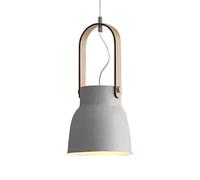 CHUNGYANG Lampe À Suspension Abat-jour En Bois Massif D'art De Fer De Personnalité luminaire Macarons Colorés Lustre À Vis Creative E27 De Style Nordique Éclairage Suspendu Minimaliste Moderne pour Îl