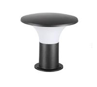 CHUNGYANG Lampes De Pilier D'extérieur, Lampes De Colonne IP45 Étanches De Style Japonais, Luminaires De Poteau Noir En Acier Inoxydable E27E26 Avec Abat-jour En PC, Lampes De Poteau De Colonne De Clô