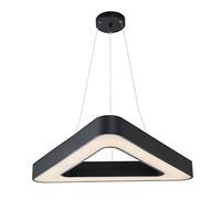 CHUNGYANG Led Triangle Forme Lustre Trois Couleurs Gradation Fer Art Abat-Jour Lampe Suspendue Personnalité Créative Éclairage Suspendu Réglable Plafonnier Suspendu Luminaire 30w / 2500lm Pour Îlot De