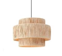 CHUNGYANG Luminaires Suspendus De Style Wabi-Sabi, Lustres Japonais Rétro en Fibres Tressées pour Chambre À Coucher, Plafonniers pour Salon, Salle De Thé, Maison D'hôtes, Restaurant, Luminaires