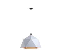 CHUNGYANG Lustre En Métal Coloré, Luminaire Suspendu Polygonal, Lampe Suspendue De Plafond À Une Tête Créative De Style Nordique, Couvercle Plafonnier Style Industriel Rétro, Pour Salon D'îlot Cuisine