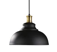CHUNGYANG Lustre Style Industriel Ancien Suspension Réglable À Une Seule Ligne De Suspension En Fer, barre E26 Vis Plafond Luminaire Luminaire Abat-jour, pour Balcon, Salle À Manger,Magasin De Vêtemen
