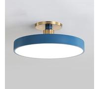 CHUNGYANG Plafonnier Semi-encastré À LED, Plafonniers Nordiques En Métal Macaron, Luminaire Rond Moderne Plat À Gradation Infinie 3000-6000K, Plafonnier Facile À Installer, Pour Salon, Chambre À Couch