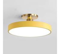 CHUNGYANG Plafonnier Semi-encastré À LED, Plafonniers Nordiques En Métal Macaron, Luminaire Rond Moderne Plat À Gradation Infinie 3000-6000K, Plafonnier Facile À Installer, Pour Salon, Chambre À Couch