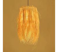 CHUNGYANG Suspension Créative En Rotin Tressé À La Main, Style Champêtre, Pour Restaurant Ou Maison De Ferme. Lustre D'entrée De Style Asie Du Sud-Est, Hauteur Réglable.