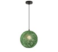 CHUNGYANG Suspension Créative Tissée À La Main pour Restaurant, Lustre Bohème De Style Ferme pour Chambre, Luminaire Décoratif Vintage Japonais, Lampe Rétro Colorée pour La Maison, Suspensions Rondes