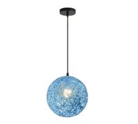 CHUNGYANG Suspension Créative Tissée À La Main pour Restaurant, Lustre Bohème De Style Ferme pour Chambre, Luminaire Décoratif Vintage Japonais, Lampe Rétro Colorée pour La Maison, Suspensions Rondes