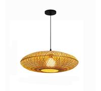 CHUNGYANG Suspension Décorative En Tissage De Bambou, Lustre Réglable À Ligne Suspendue À Une Tête De Restaurant, Lampes Suspendues D'artisanat Décoratif Japonais, Pour Îlot De Cuisine, Lanterne Barre