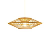 CHUNGYANG Suspension En Bambou Pour Restaurants, Salons Créatifs, Éclairage Décoratif, Art Du Bambou Naturel, Suspension Lumineuse Vintage Tissée À La Main, Lustre Pour Salons De Thé Ou Bureaux.