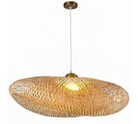 CHUNGYANG Suspension en Bambou Tressé De Style Chinois, Lustre Décoratif pour Salle À Manger Ou Couloir, Lampe Suspendue pour Chambre Et Salon, Luminaire De Plafond pour Coin Thé Ou Bureau Campagnard