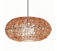 CHUNGYANG Suspension Rétro En Rotin Faite Main, Lustre En Rotin De Style Chinois, Lampe Décorative Suspendue Pour Cour D'hôtel, Luminaire De Plafond Pour Restaurant, Pour Îlot Cuisine Ou Maison Campag