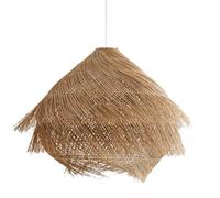 CHUNGYANG Suspension Rétro En Rotin Pour La Maison, Lustre Créatif Pour Restaurant Ou Maison D'hôtes, Lampe Suspendue Rustique Pour Salon De Thé Ou Couloir, Style Asie Du Sud-Est, En Rotin Tressé