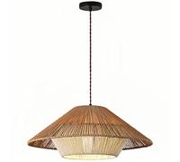 CHUNGYANG Suspensions D'hôtel Style Vintage, Lustre en Corde De Chanvre Style Wabi-sabi Japonais, Luminaires Suspendus pour Salon De Thé Zen, Luminaires De Chambre/Restaurant Style Industriel Rétro