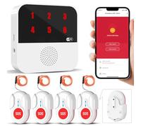 ChunHee Bouton d'appel d'urgence pour les personnes âgées Appel d'urgence Tuya WiFi Système d'avertissement d'urgence intelligent pour les patients âgés handicapés, enfants