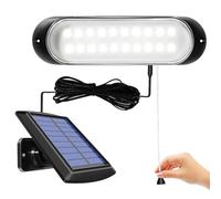 ChunHee Lampe Solaire Suspendue d'intérieur d'extérieur IP65 étanche 20LED Lumière Solaire d'appentis avec String Control Lampes Solaires pour Jardin, Garage, Chemin