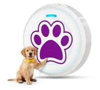 ChunHee Sonnette de porte pour chien pour apprendre à sortir, volume réglable de 0 à 115 dB, cloches de dressage pour chien au lieu d'aboyer/attendre/gratter (violet, 1 pièce)