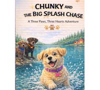 Chunky and the Big Splash Chase: A Three Paws, Three Hearts Adventure for Kids Ages 3-8: A Heartwarming Dog Story About Bravery, Facing Fears & Friendship