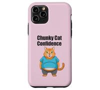 Chunky Cat Confidence Cute Fat Belly Citation drôle Coque pour iPhone 11 Pro
