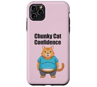 Chunky Cat Confidence Cute Fat Belly Citation drôle Coque pour iPhone 11 Pro Max