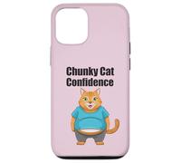 Chunky Cat Confidence Cute Fat Belly Citation drôle Coque pour iPhone 12/12 Pro