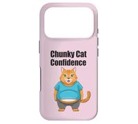 Chunky Cat Confidence Cute Fat Belly Citation drôle Coque pour iPhone 17 Pro