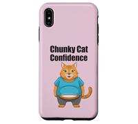 Chunky Cat Confidence Cute Fat Belly Citation drôle Coque pour iPhone XS Max
