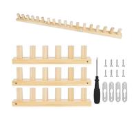 Chunky Corde de Couverture - Bois 90x7.2x5cm | 35 Pouces Chunky Loom Débutants Kit à Main | Oncle pour lit Banc Canapé Décoration de Maison Crochets et pour et Adultes