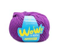 Chunky de Katia Wow en pelotes de 100 grammes et 55 mètres (violet (73)