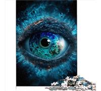 Chunky Puzzle 1000 Piece Jigsaw Puzzles for Adult Deep Ocean Eye Wood Puzzle Adult Puzzle Game Home Art Decor as Gifts for The Whole Family and The 1000pcs（50x75cm）